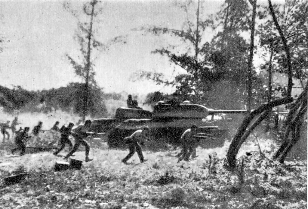 Historic black-and-white Bay of Pigs scene